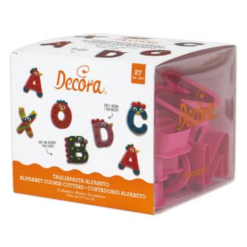 Set decupatoare Alfabet, 27 buc. - Decora