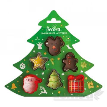 Set decupatoare mini Craciun, 6 buc. - Decora