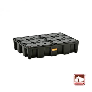 Cuva de retentie din PE cu gratar 80x60x18 cm volum 60 litri de la Romtank Srl