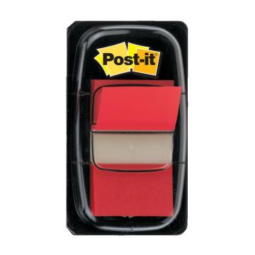 Index Post-it Clasic, 25.4 x 43.2 mm, rosu