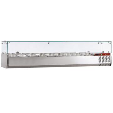 Structura frigorifica 9x Gn 1/3 - 150 mm, cu SneezeGuard