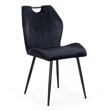 Scaune bucatarie, living din catifea BUC 204 negru de la European Med Prod