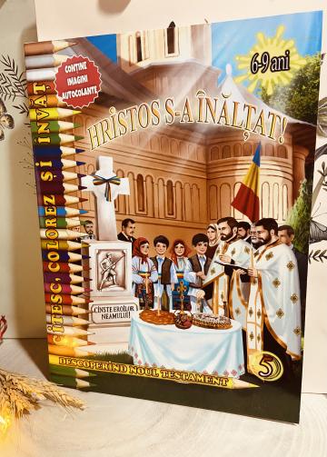Carte de colorat Hristos S-a inaltat!