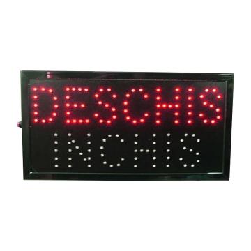Panou cu reclama luminoasa LED deschis-inchis