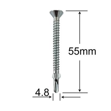 Surub autoforant cu aripi 4.8x55mm - 500 buc/cutie de la Marisim Total Instal Srl