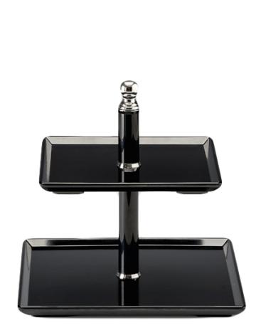 Display prezentare melamina Raki, 25x25xh23cm, cu 2 niveluri