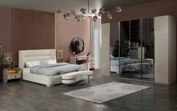 Dormitor Paris cu pat de 180x200cm