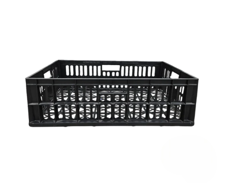 Naveta plastic panificatie A110 690x470x200mm HDPE neagra