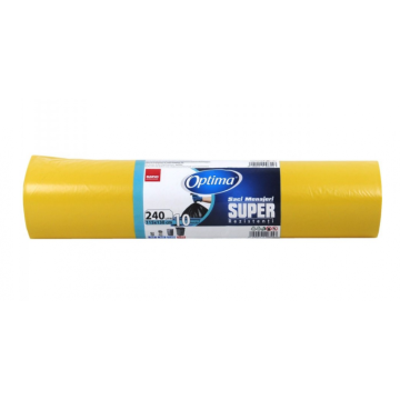 Saci gunoi Sano Optima Super 240litri, 10, 115*130 galbeni