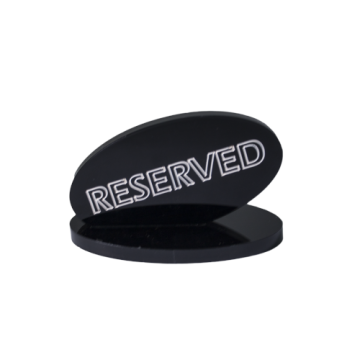 Suport acrilic rezevat pentru restaurant negru MN0136581 de la Kalina Textile SRL