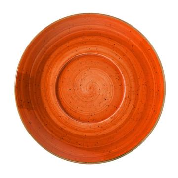 Farfurie suport din portelan Bonna Terracota 17cm