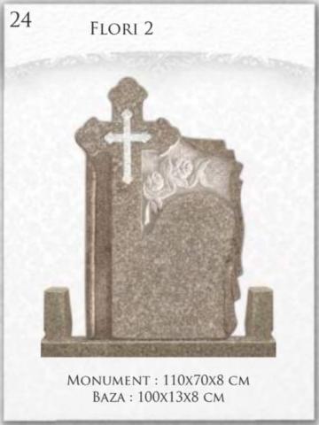 Monument flori 2 cruce cap trifoi