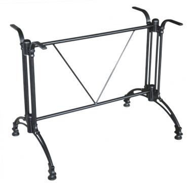 Picior, baza aluminiu pentru blat dreptunghiular Raki, negru de la Kalina Textile SRL