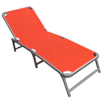 Sezlong plabil Raki Pinki 188x56cm cadru metalic cu profil