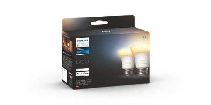 Becuri LED inteligente Philips Hue A60, Bluetooth, E27, 6W de la Eve Nasia S.r.l