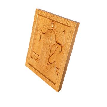 Icoana sculptata Sf Nicolae, A0114, 24x18.5 cm