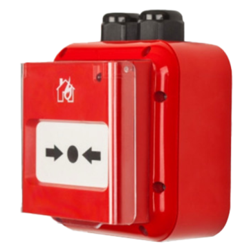 Buton adresabil de alarmare incendiu, de exterior, IP67