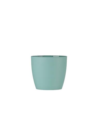 Ghiveci Aga mat plastic, 20x18cm, verde mat