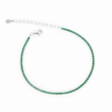 Bratara Tennis din argint 925 placata cu rodiu si pietre de la Sandra Ferretti Srl