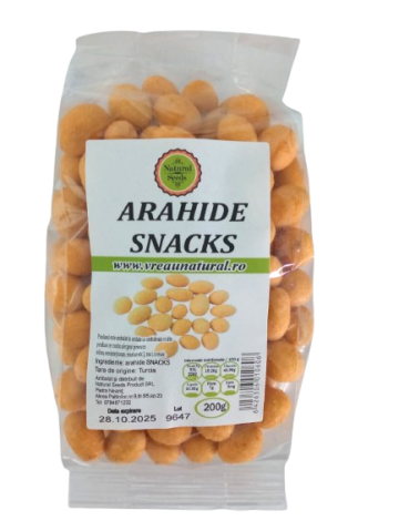 Arahide crocante snacks 200g de la Natural Seeds Product SRL