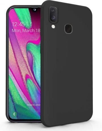 Husa telefon pentru Samsung Galaxy A40 TPU Soft Gel, negru de la Molifag Srl