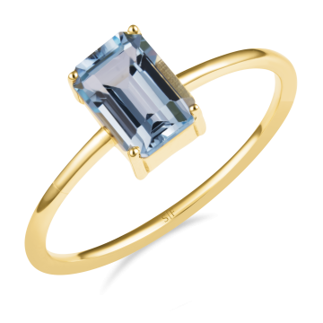 Inel Dortmund aur galben 14k cu topaz 1.29 carate de la Sandra Ferretti Srl