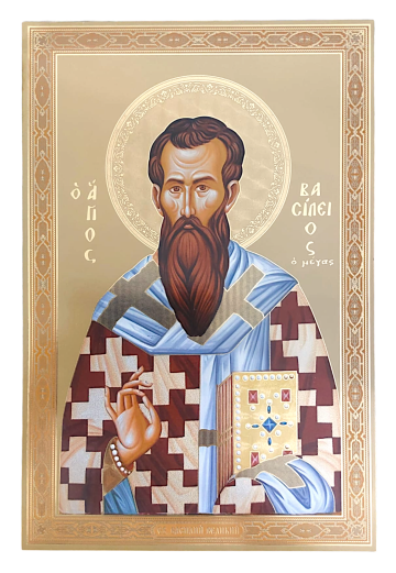 Litografie pe MDF 20/30 - Sfantul Vasile cel Mare de la Sorana Prodcom Srl