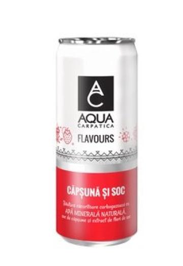 Apa minerala Aqua Carpatica Flavours capsuna & soc 330ml de la Supermarket Pentru Tine Srl