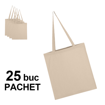 Sacosa bumbac natur, 38 x 42 cm, Valmir, 25 bucati de la Best Media Style Srl