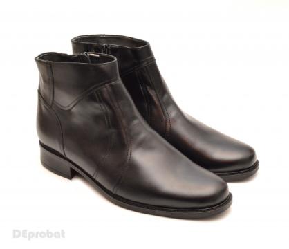 Ghete barbati piele naturala negre casual-elegante de la Deprobat.ro