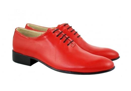 Pantofi barbatesti rosii piele naturala casual-eleganti de la Deprobat.ro