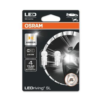 Set 2 becuri auxiliare cu led 12V (W5W) Amber Bli Osram de la Auto Care Store Srl