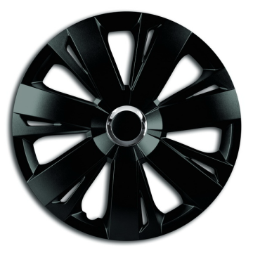 Set capace roti 15` negre cu inel cromat Energy de la Auto Care Store Srl