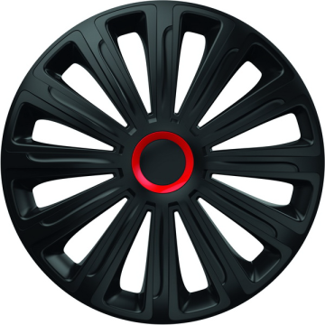 Set capace roti 16` negre cu inel rosu Trend de la Auto Care Store Srl