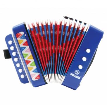 Jucarie instrument muzical acordeon albastru de la Montana Imobiliare Srl