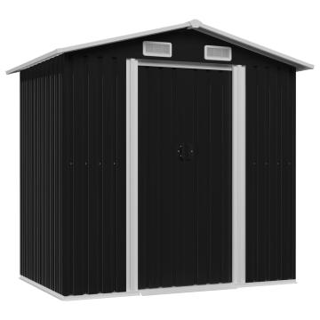 Magazie depozitare gradina antracit 204x132x186 cm