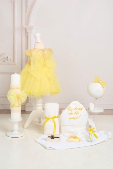 Set Arabella Galben + trusou + lumanare