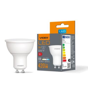 Bec LED Videx-GU10-5W-CW de la Casa Cu Bec Srl
