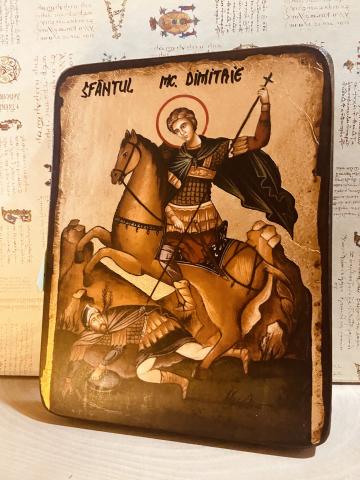 Icoana foita de aur Sfantul Mc.Dimitrie