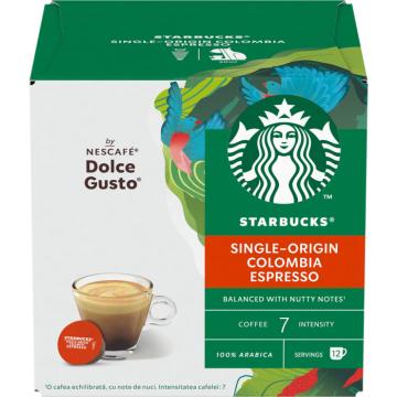 Cafea Starbucks Espresso Colombia capsule Dolce Gusto 66g