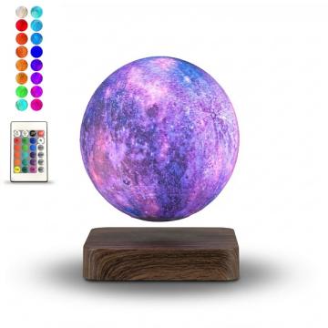 Lampa glob galaxie care leviteaza, LED, 16 culori