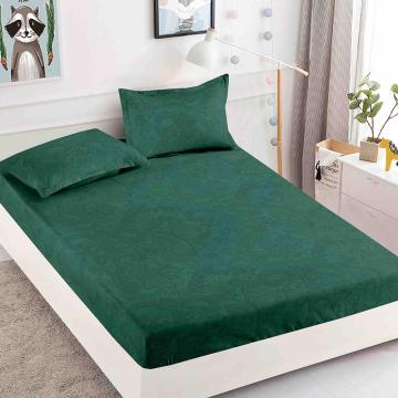 Husa pat 90x200 cm cu elastic + 2 fete de perna finet verde de la Gastro Bar Solutions Srl