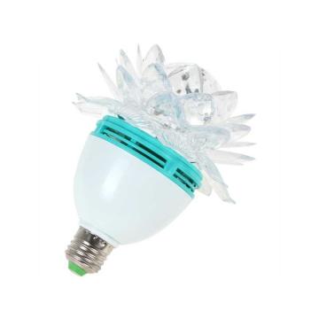 Bec rotativ multicolor - floare de lotus, disco Led-uri