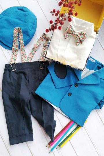 Costum Romeo - bleu strumf