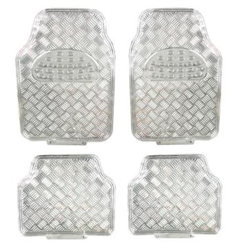 Covorase auto universale, diamond, culoare crom