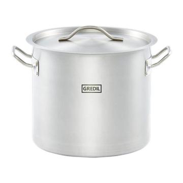 Oala inox profesionala cu capac 15.4 litri Eco