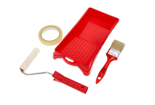 Set complet pentru zugravit trafalet, pensula, tava, banda de la Nano Pack Solutions Srl