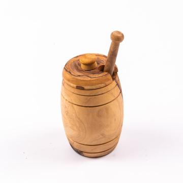 Recipient pentru miere din lemn de maslin de la Tradizan