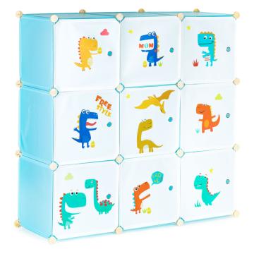Dulap de depozitare jucarii cu dinozaur 109x37x109 cm