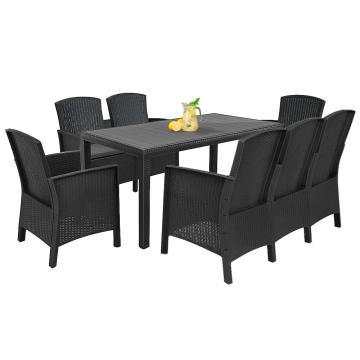 Set de mobilier de gradina Lima V 7+1 grafit